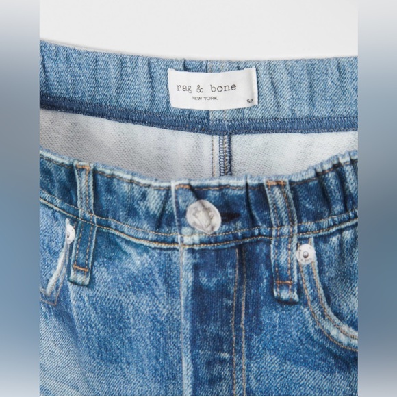 rag & bone Miramar Wide-Leg Cotton Terry Pants - Picture 6 of 7